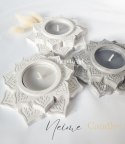 Świecznik tealight- grey 2 szt